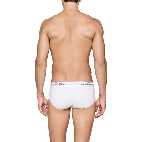 Pánské slipy CALVIN KLEIN Modern Cotton Stretch 2 pack NB1084A bílá