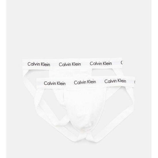 Pánská tanga jockstrap CALVIN KLEIN 2-pack bílá