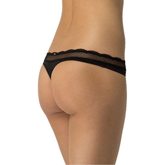 Dámské kalhotky tanga TOMMY HILFIGER Beauty Thong 1387905311-990 Black