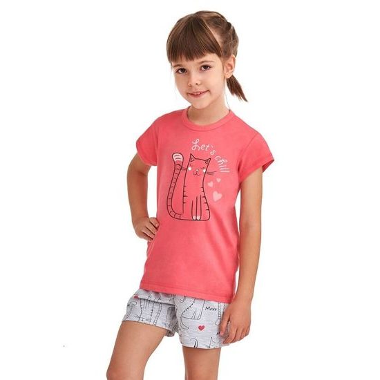 Dívčí pyžamo Hanička růžové Lets chill