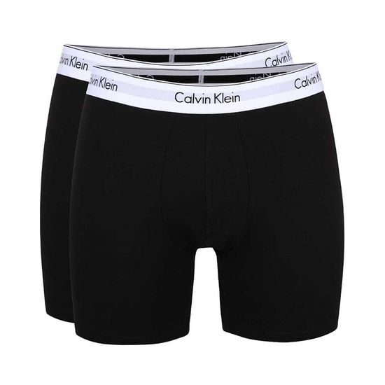 Pánské boxerky CALVIN KLEIN Modern Cotton Stretch 2 pack NB1087A černá