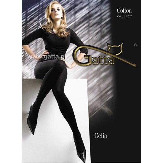 Černé punčochové kalhoty Celia nero