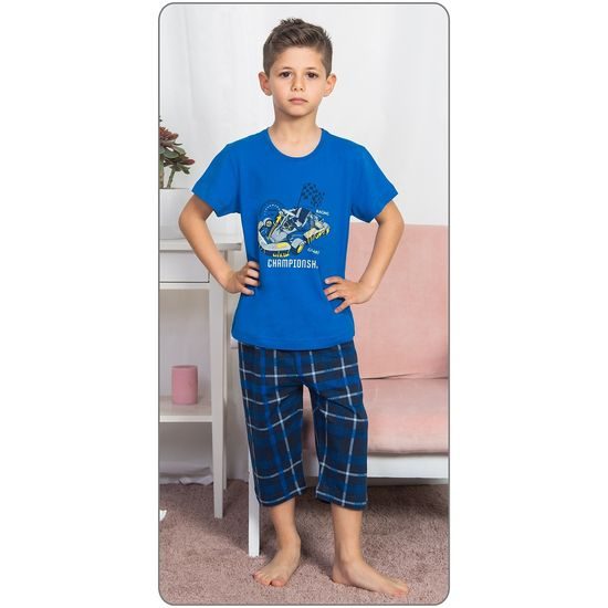 Dětské pyžamo kapri Championship - tmavě modrá