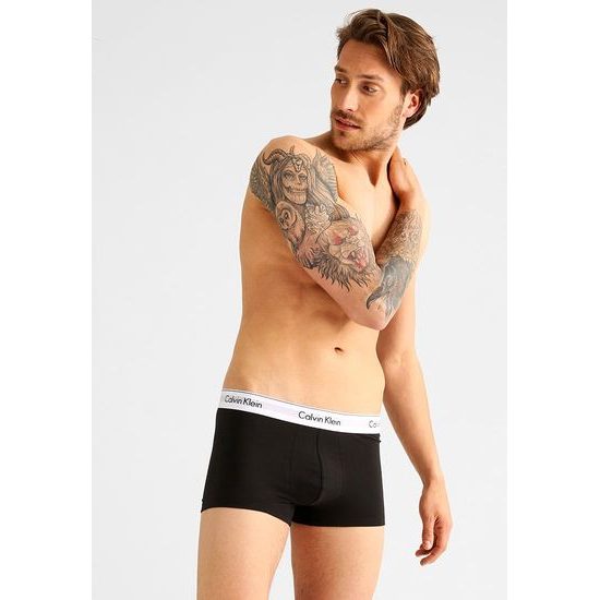 Pánské boxerky CALVIN KLEIN Modern Cotton Stretch 2 pack NB1086A šedá/černá