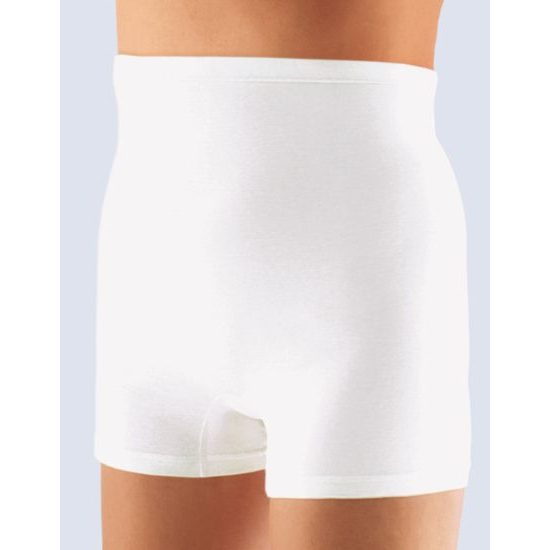 GINA dámské boxerky vyšší, kratší nohavička, šité, klasické, jednobarevné 13002P - písková