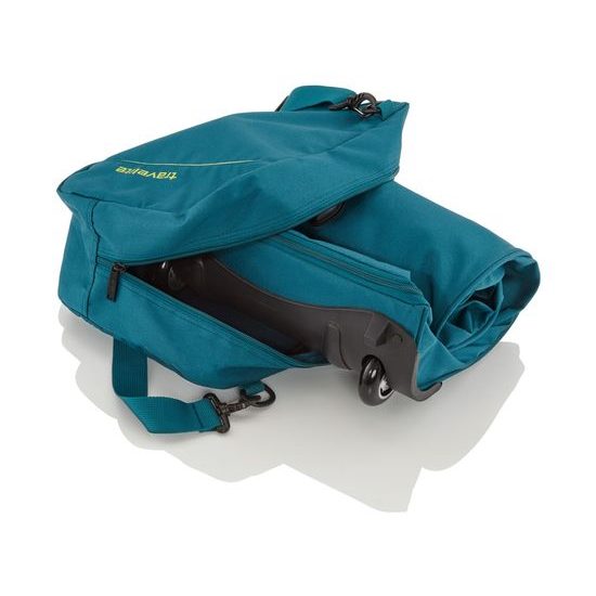 Travelite Basics Wheelbag foldable in bag Petrol