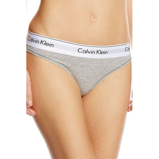 Dámské kalhotky CALVIN KLEIN Modern Cotton F3787E šedé