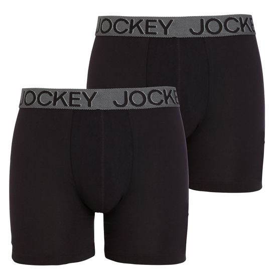 Pánské boxerky JOCKEY 3D-Innovations 2pack s delší nohavičkou 2215 1912 černé