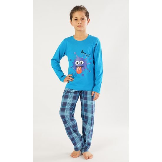 Dětské pyžamo dlouhé Matěj - modrá