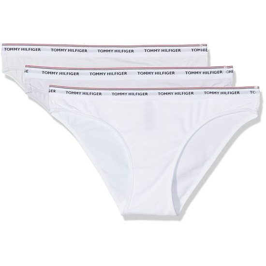 Dámské kalhotky TOMMY HILFIGER Essentials 3pack bikini bílé