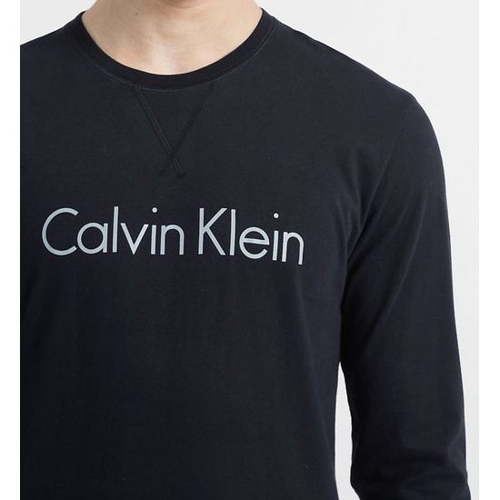 Pánské tričko CALVIN KLEIN s dlouhým rukávem černé