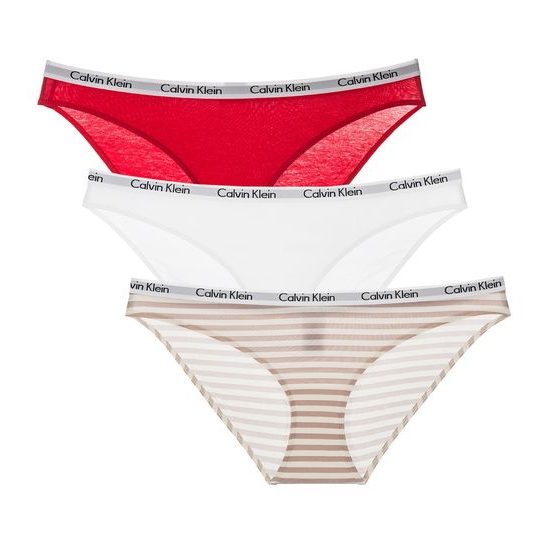 Dámské kalhotky CALVIN KLEIN Carousel 3-pack bikini ODR