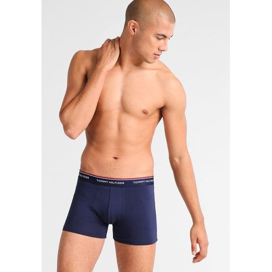 Pánské boxerky TOMMY HILFIGER Premium Essentials 3pack navy/červená/bílá