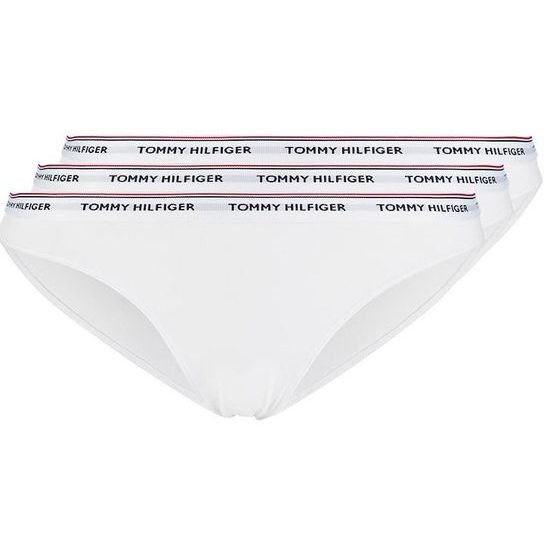 Dámské kalhotky TOMMY HILFIGER Essentials 3pack bikini bílé