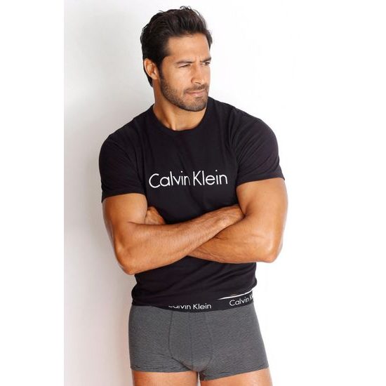 Pánské tričko s krátkým rukávem CALVIN KLEIN NM1129E černé