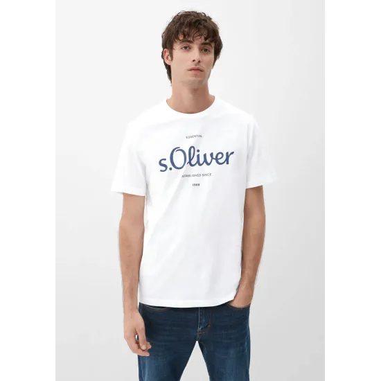 Pánské tričko s krátkým rukávem s.Oliver bílé