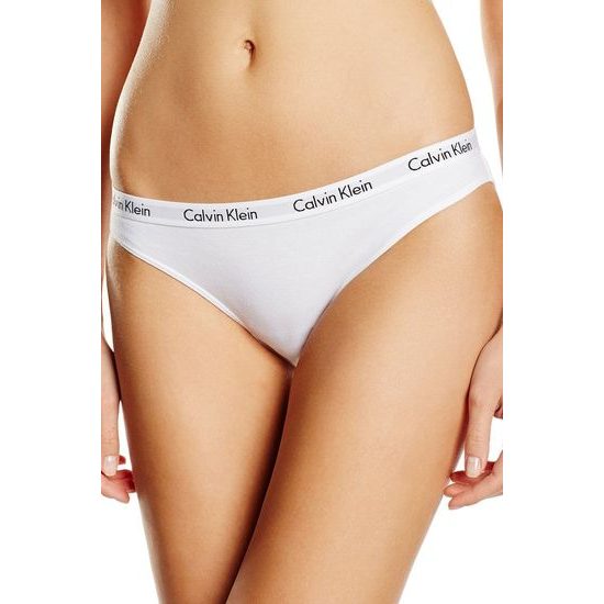 Dámské kalhotky CALVIN KLEIN QD3588E-999 Carousel 3-pack bikini černá/bílá/šedá