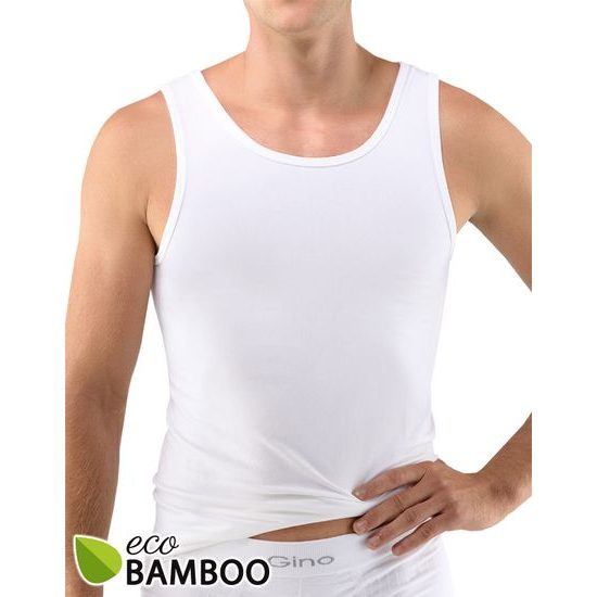 GINA pánské nátělník Eco Bamboo 58008P - bílá