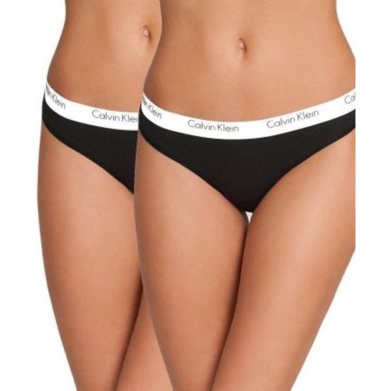 Dámské kalhotky CALVIN KLEIN 2pack QD3584E černá