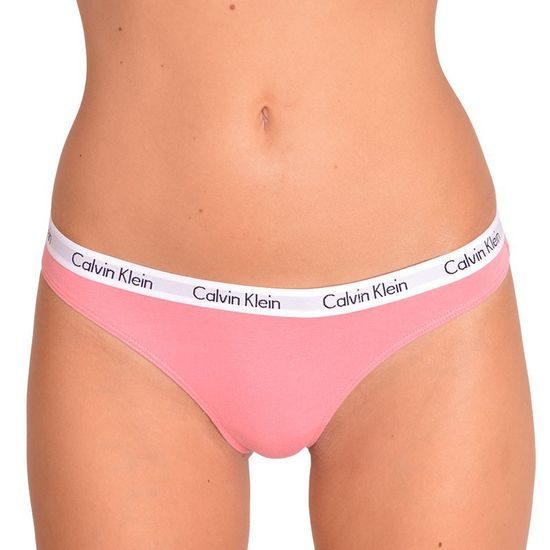 Dámské kalhotky tanga CALVIN KLEIN Carousel 3-pack QD3587E-EHP