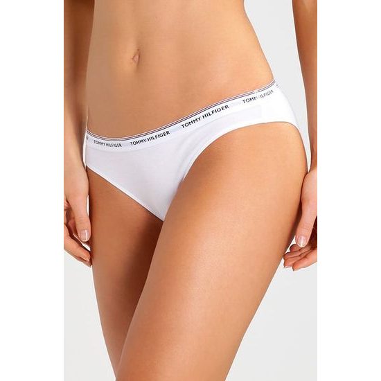 Dámské kalhotky TOMMY HILFIGER Essentials 3pack bikini bílé