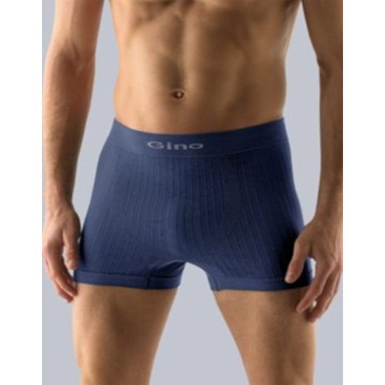 GINA pánské boxerky s delší nohavičkou, delší nohavička, bezešvé, jednobarevné MicroBavlna 54997P - lékořice