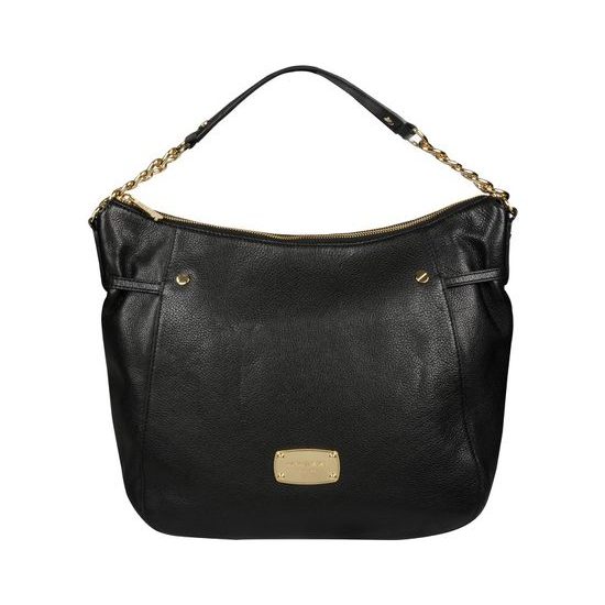 Elegantní kožená business kabelka MICHAEL KORS Megan LG Slouchy TZ Shoulder Black 38h4cegl3l-1