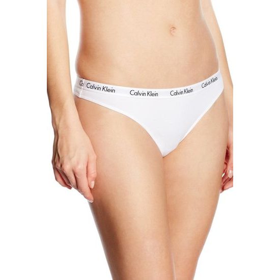 Dámské kalhotky tanga CALVIN KLEIN Carousel 3-pack black/white