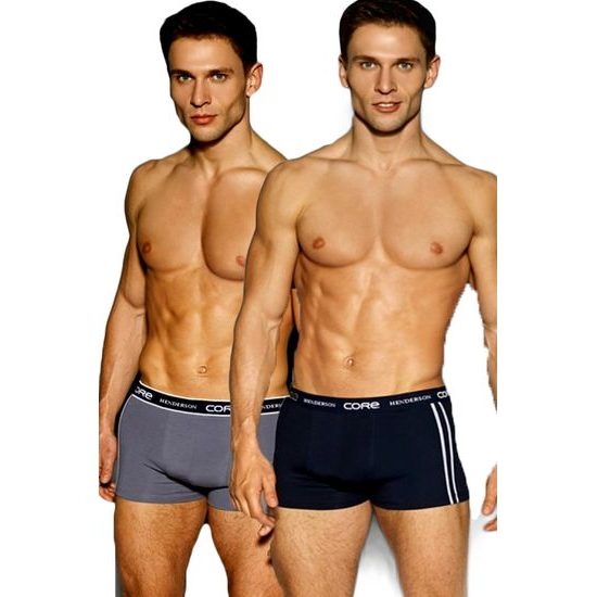 Pánské boxerky 2pack Esotiq&Henderson 33095 modrá/šedá