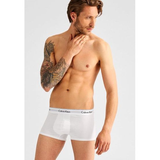 Pánské boxerky CALVIN KLEIN Modern Cotton Stretch 2 pack NB1086A bílá