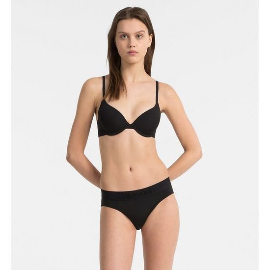 Kalhotky CALVIN KLEIN Tonal Logo bikini ČERNÝ QF4943E