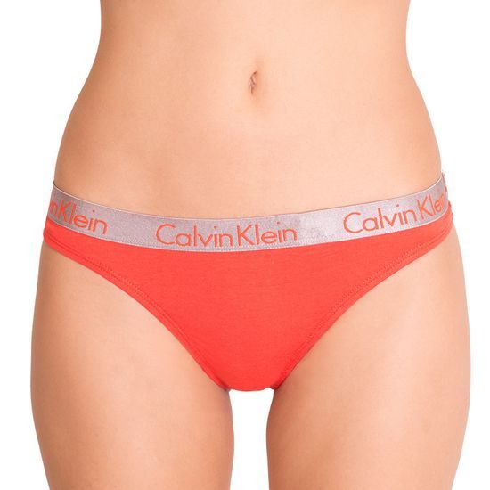 Dámské kalhotky tanga 3pack CALVIN KLEIN Radiant Cotton QD3590E-SEV