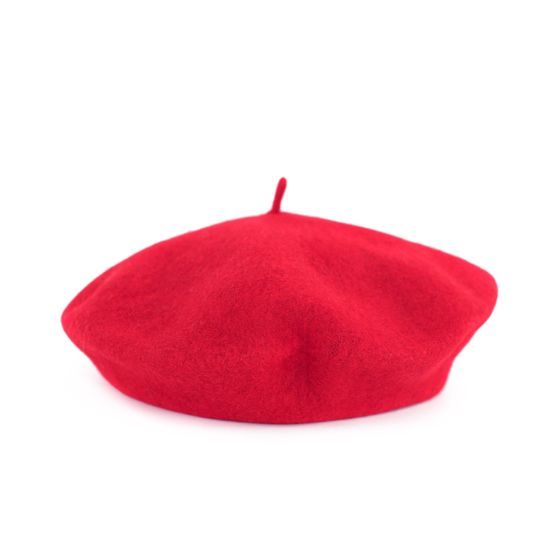 Klasický francouzský baret červený