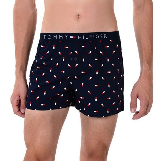 Pánské boxerky Cotton Icon Woven Boxer Mini Flag Peacoat UM0UM00915-409