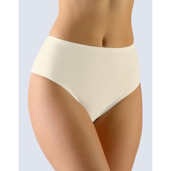 GINA dámské kalhotky klasické ve větších velikostech, větší velikosti, šité, jednobarevné 11060P - tělová
