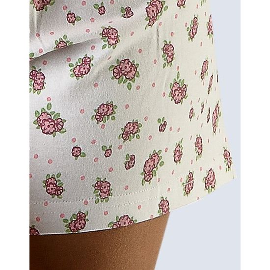 Dámské pyžamo krátké GINA 19015P - růžová/bílá