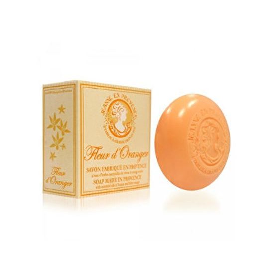 Luxusní hydratační tuhé mýdlo Pomerančové květy (Soap Made In Provence With Essential Oils Of Lemon And Orange) 100 g