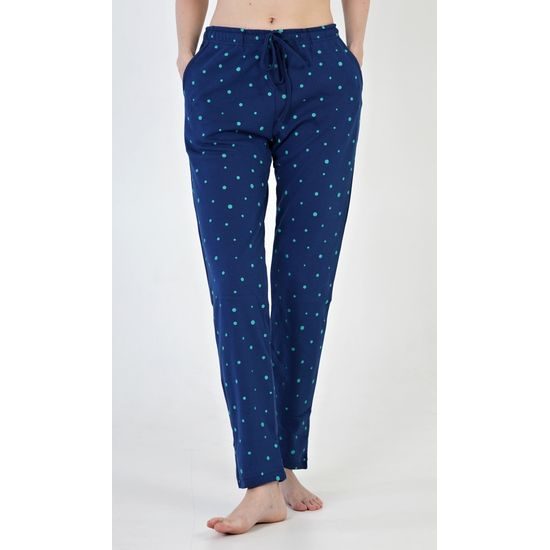 Dámské pyžamové kalhoty Karin - tmavě modrá
