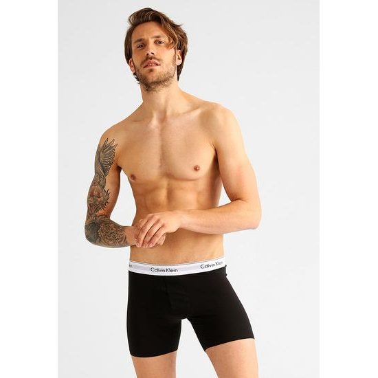 Pánské boxerky CALVIN KLEIN Modern Cotton Stretch 2 pack NB1087A černá