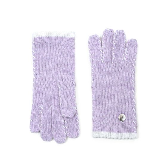 Fialové zimní rukavice