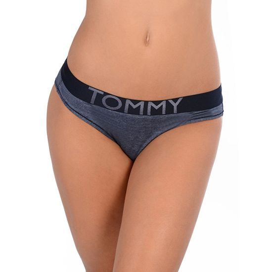 Dámské kalhotky Tommy Minimal Bikini Navy Blazer Heather UW0UW01064-416