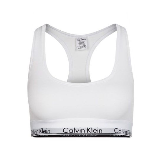 Dámská podprsenka bralette CALVIN KLEIN Modern Cotton F3785E bílá