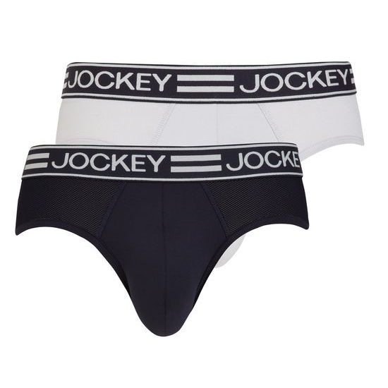 Pánské slipy 2pack JOCKEY SPORT 1990 2412 navy/šedá