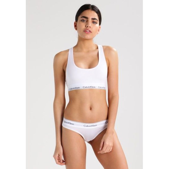 Dámská podprsenka bralette CALVIN KLEIN Modern Cotton F3785E bílá
