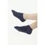 Kotníkové ponožky 36 tmavě modré se srdíčky
