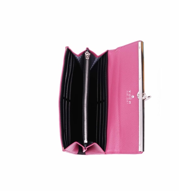 Dámská tmavě růžová peněženka na cvok Paisley - Vuch