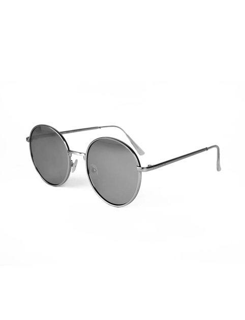 Dámské stříbrné kulaté sluneční brýle Greys - Vuch