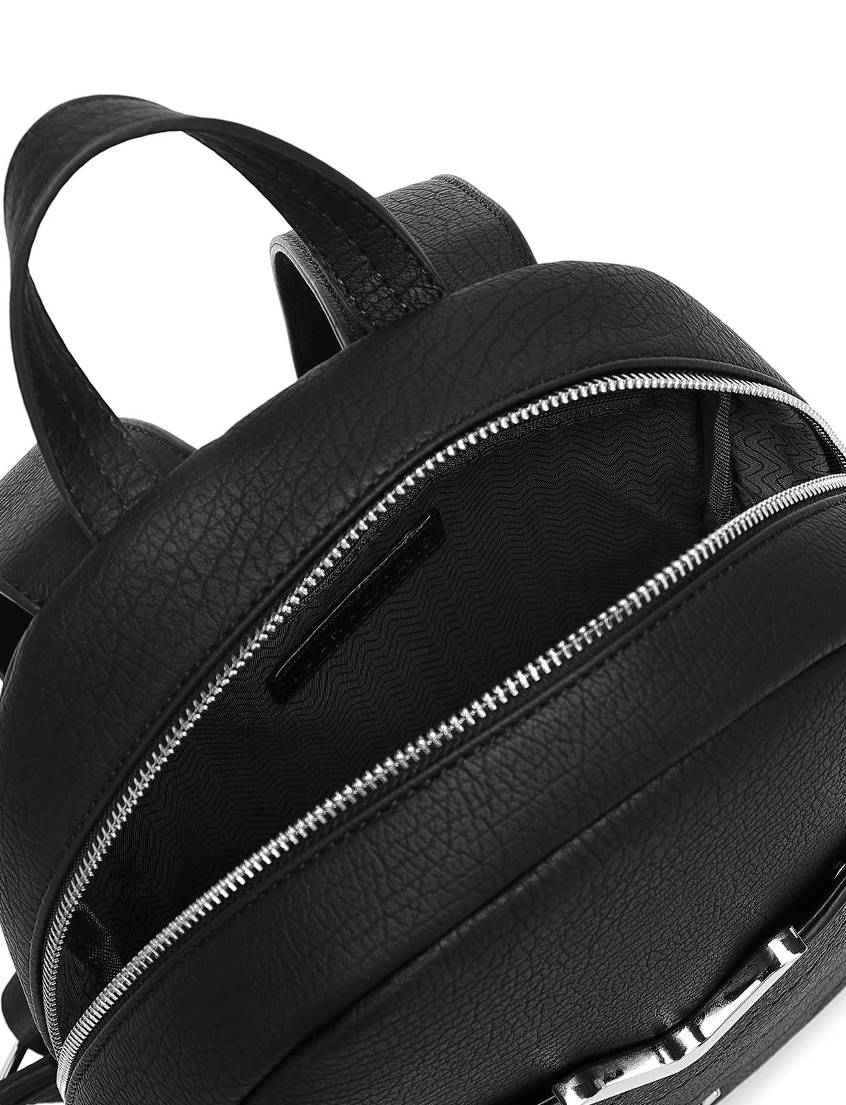 Borsa A Tracolla Unisex Fossy Smooth Black - Nero, Taglia Unica, Design Semplice E Minimale - 3