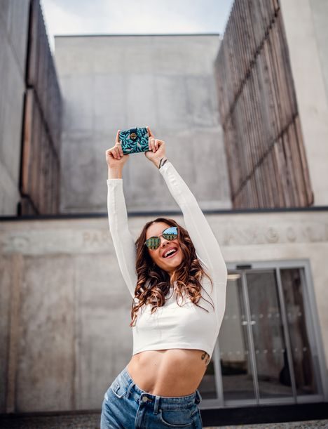 Pippa Mini Leaves Turquoise