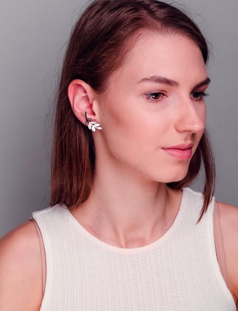 Náušnice Leaves Silver